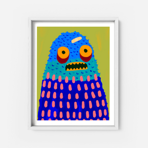 Fred the Woollybooger Art Print