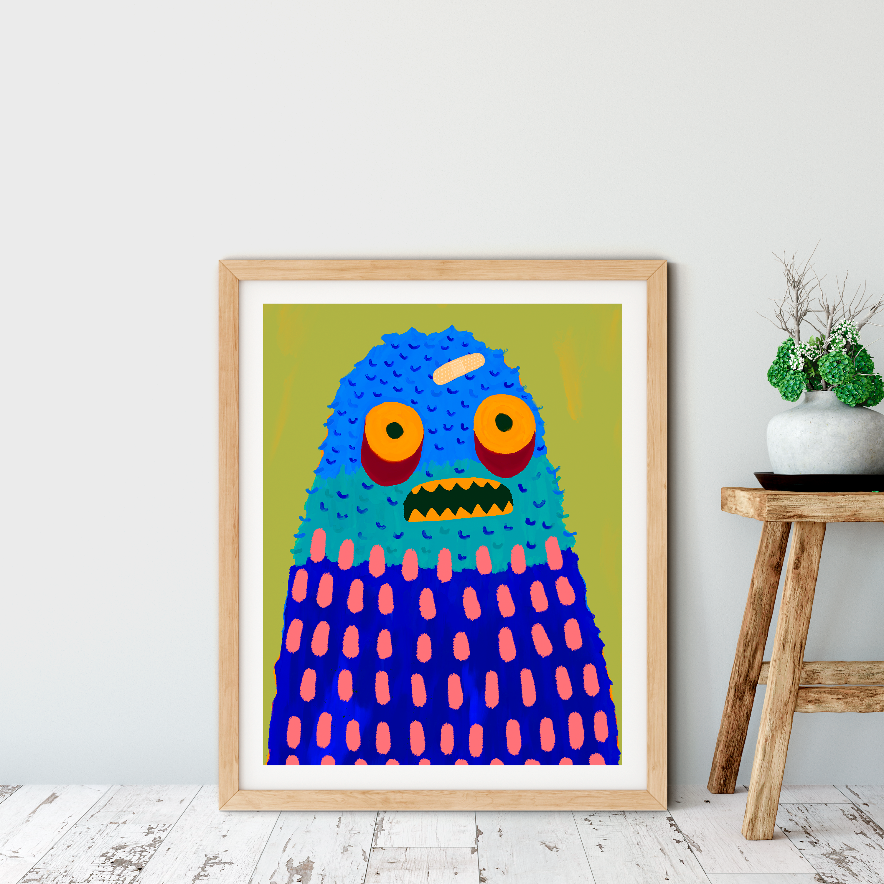 Fred the Woollybooger Art Print
