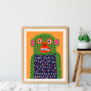 Googie the Woollybooger Art Print