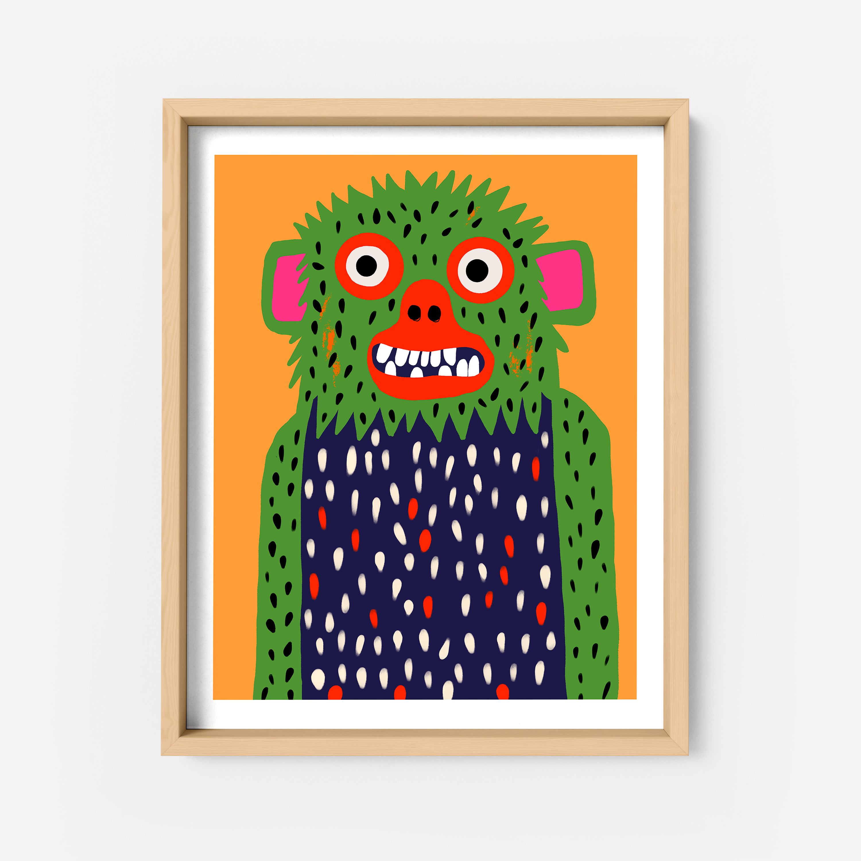 Googie the Woollybooger Art Print