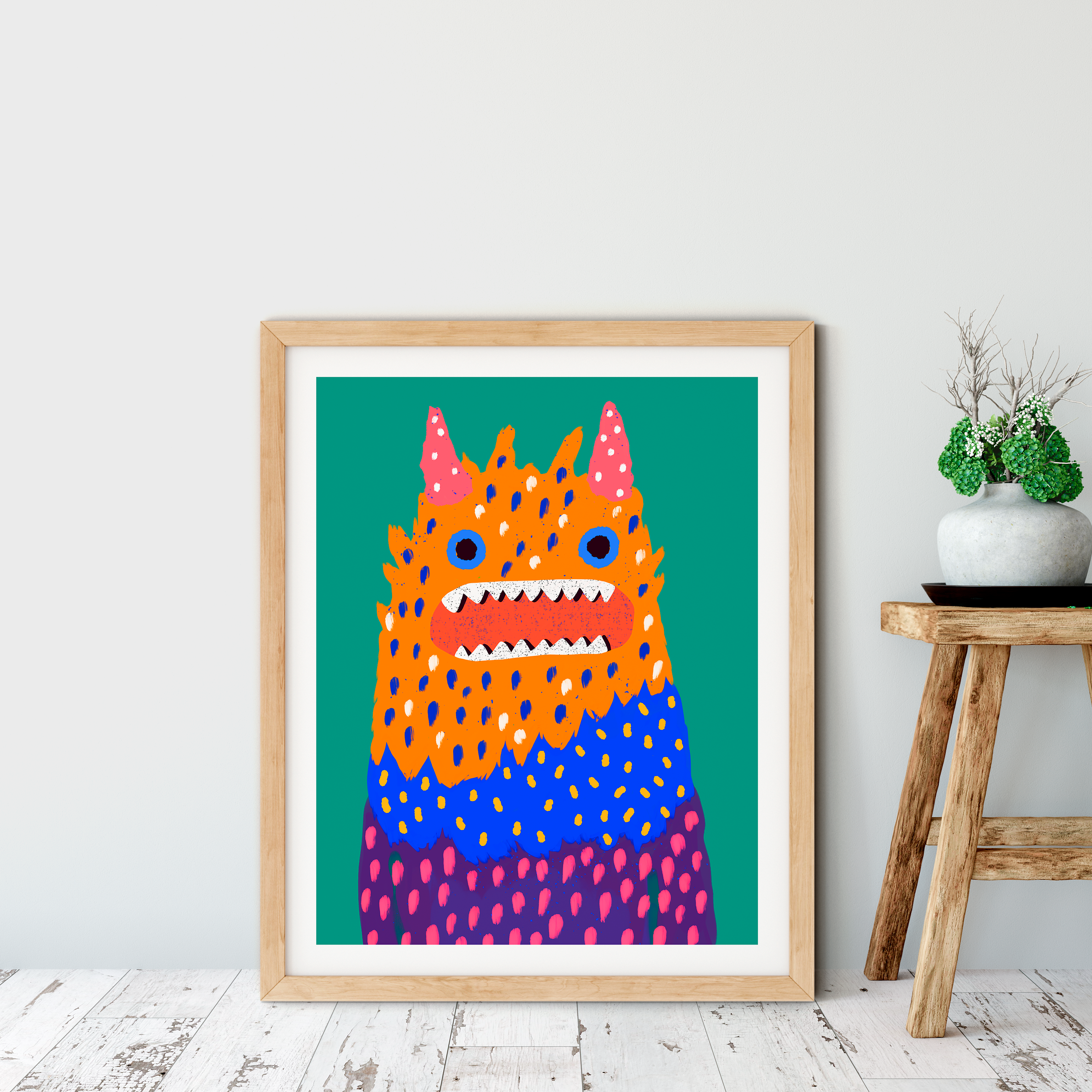 Lenny the Woollybooger Art Print