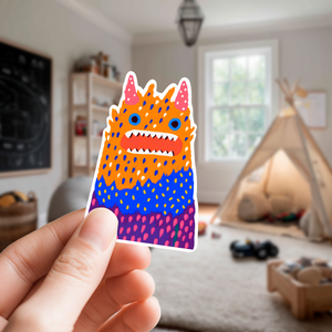 Lenny the Woollybooger Large Monster Sticker