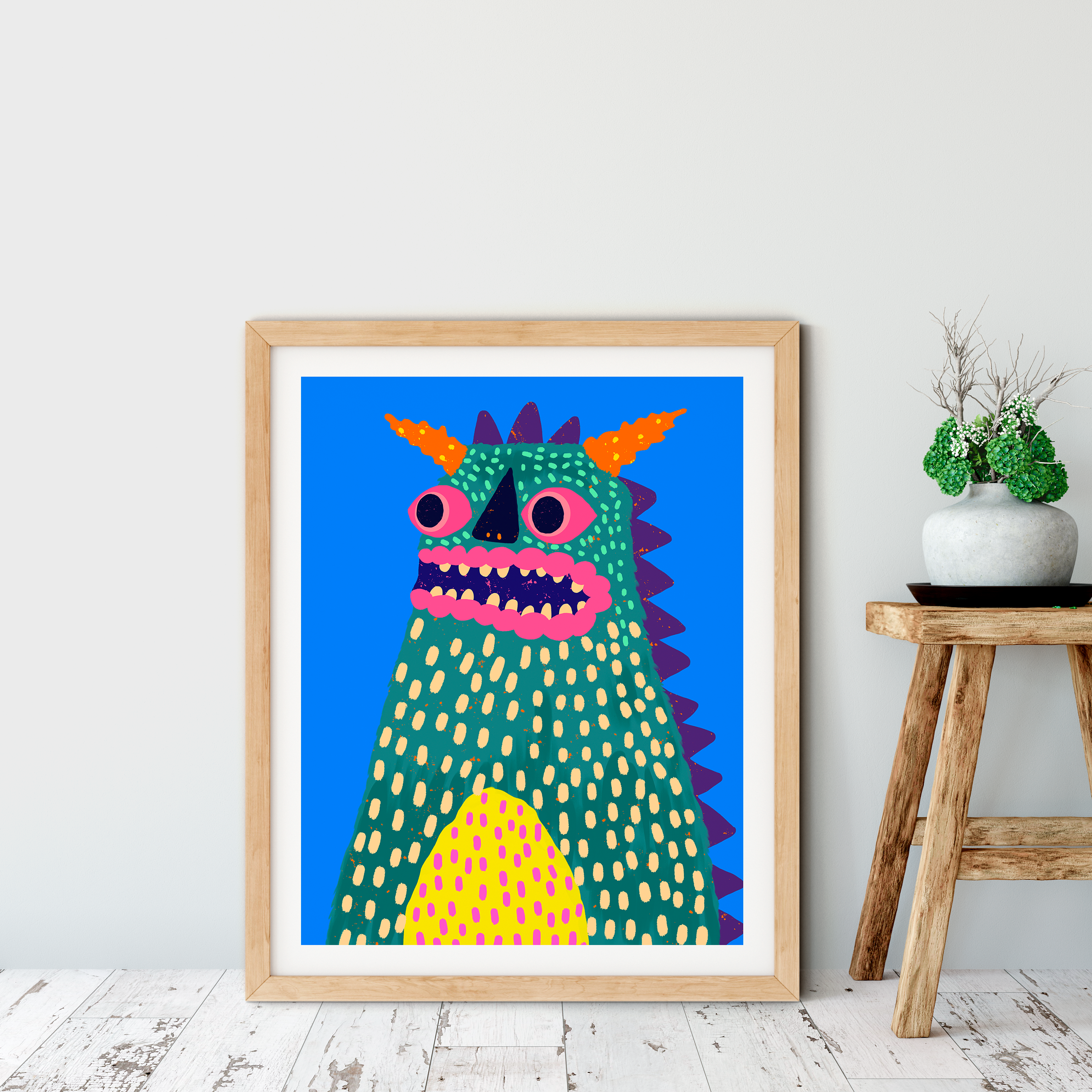 Leonna the Woollybooger Art Print