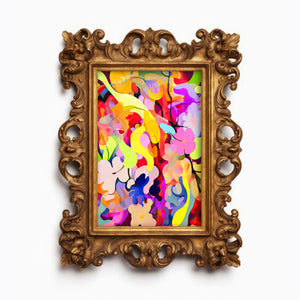 AI Art Print No. 5 - Abstract Floral