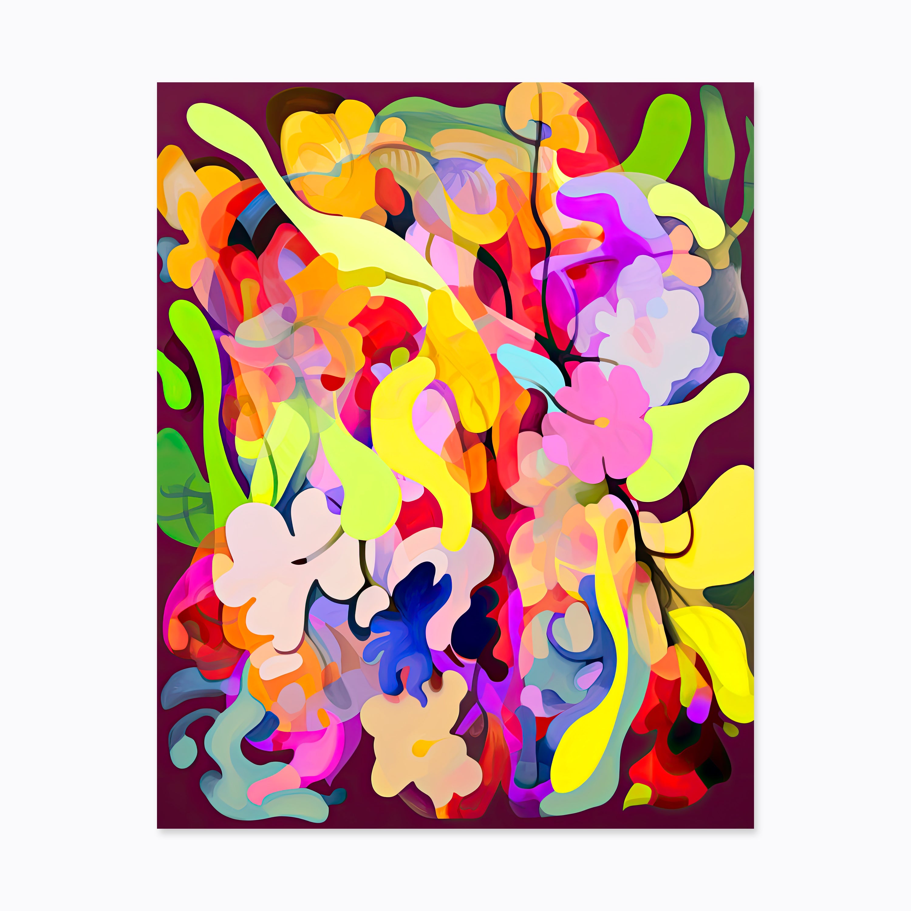 AI Art Print No. 5 - Abstract Floral