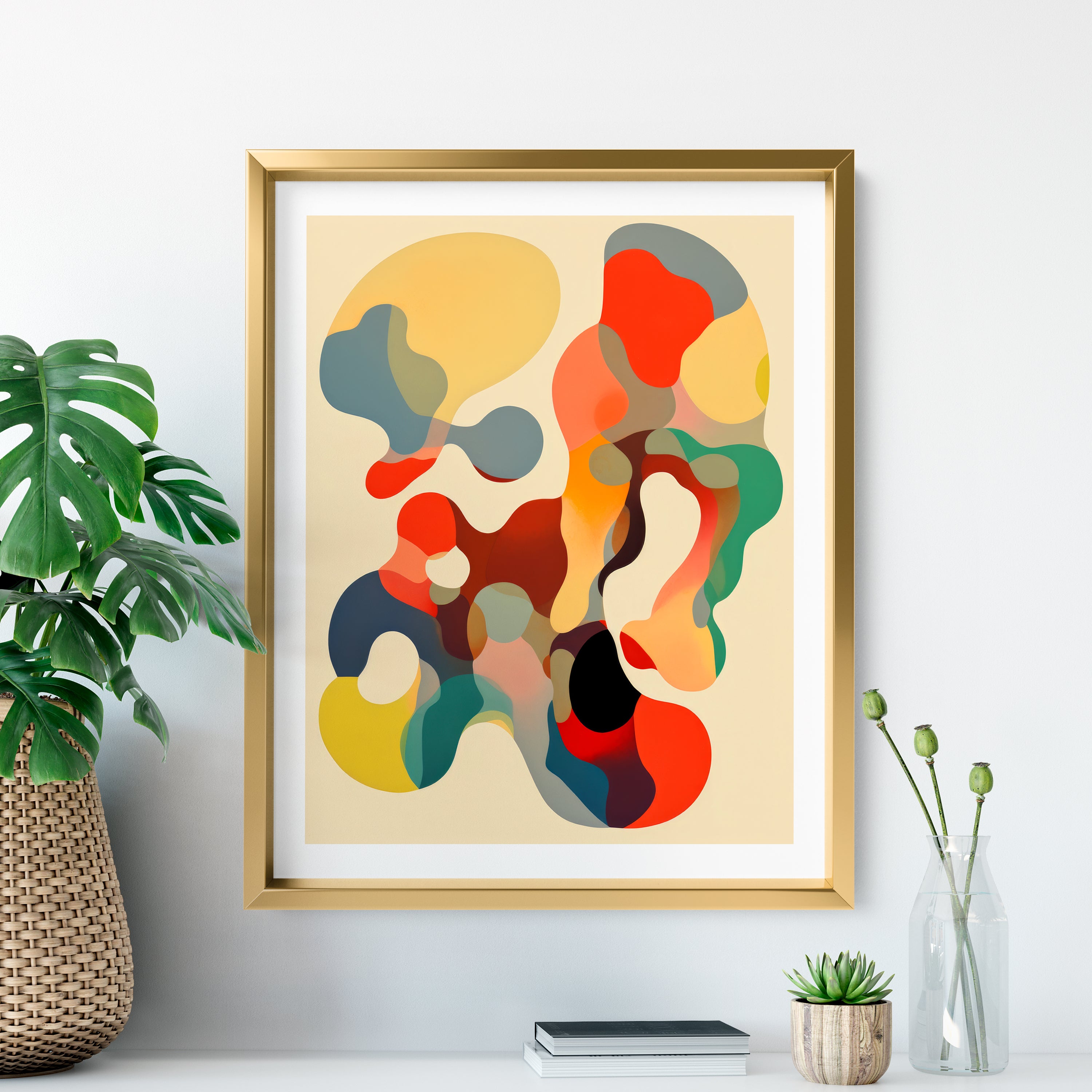 AI Art Print No. 10 - Abstract Organic