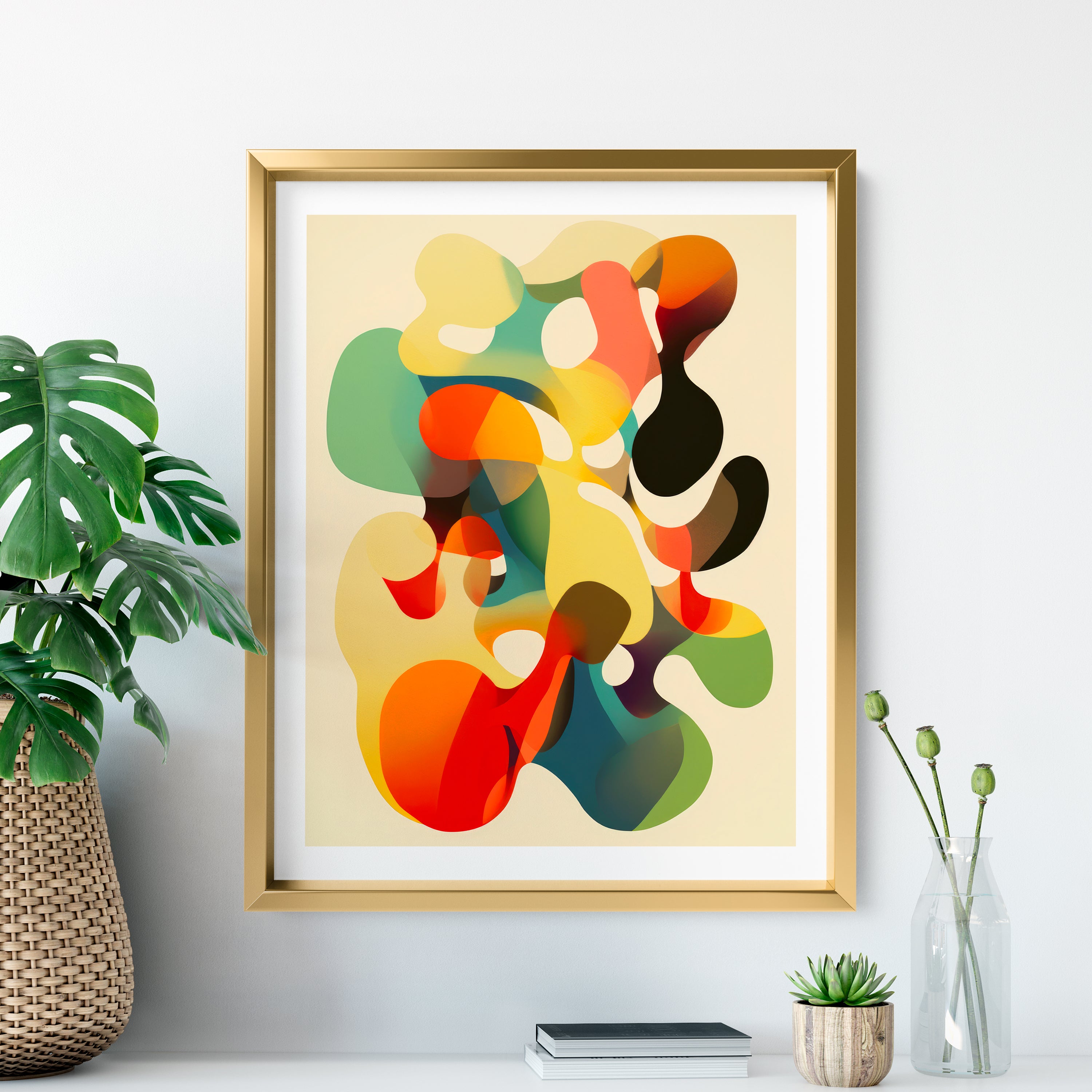 AI Art Print No. 9 - Abstract Organic