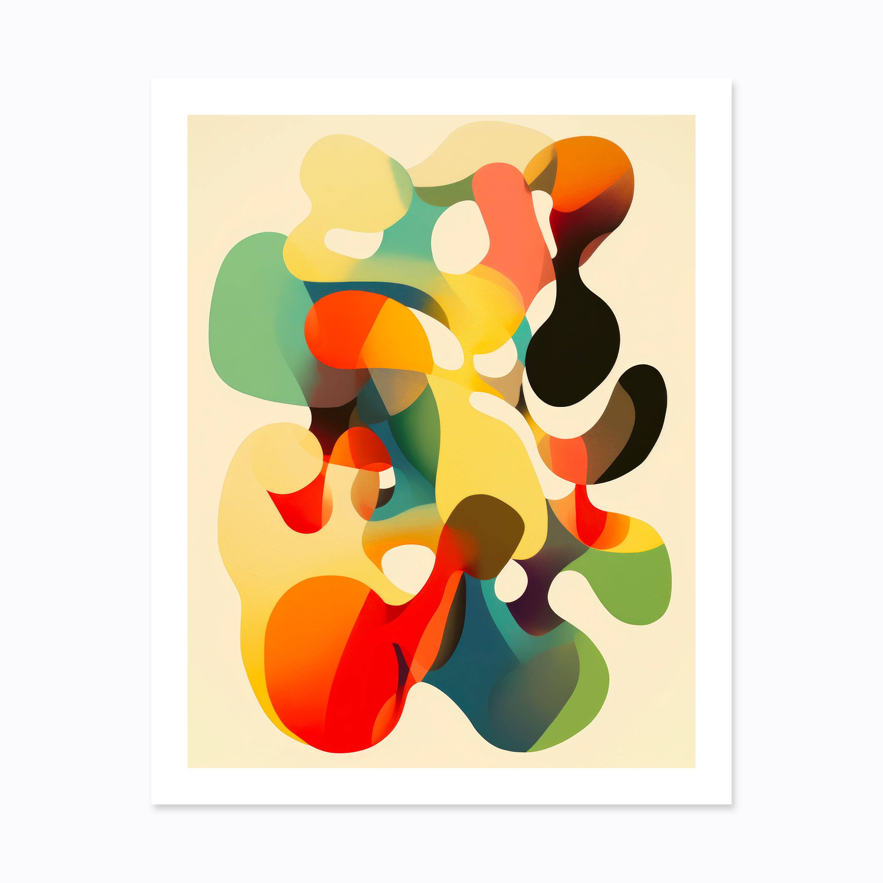 AI Art Print No. 9 - Abstract Organic