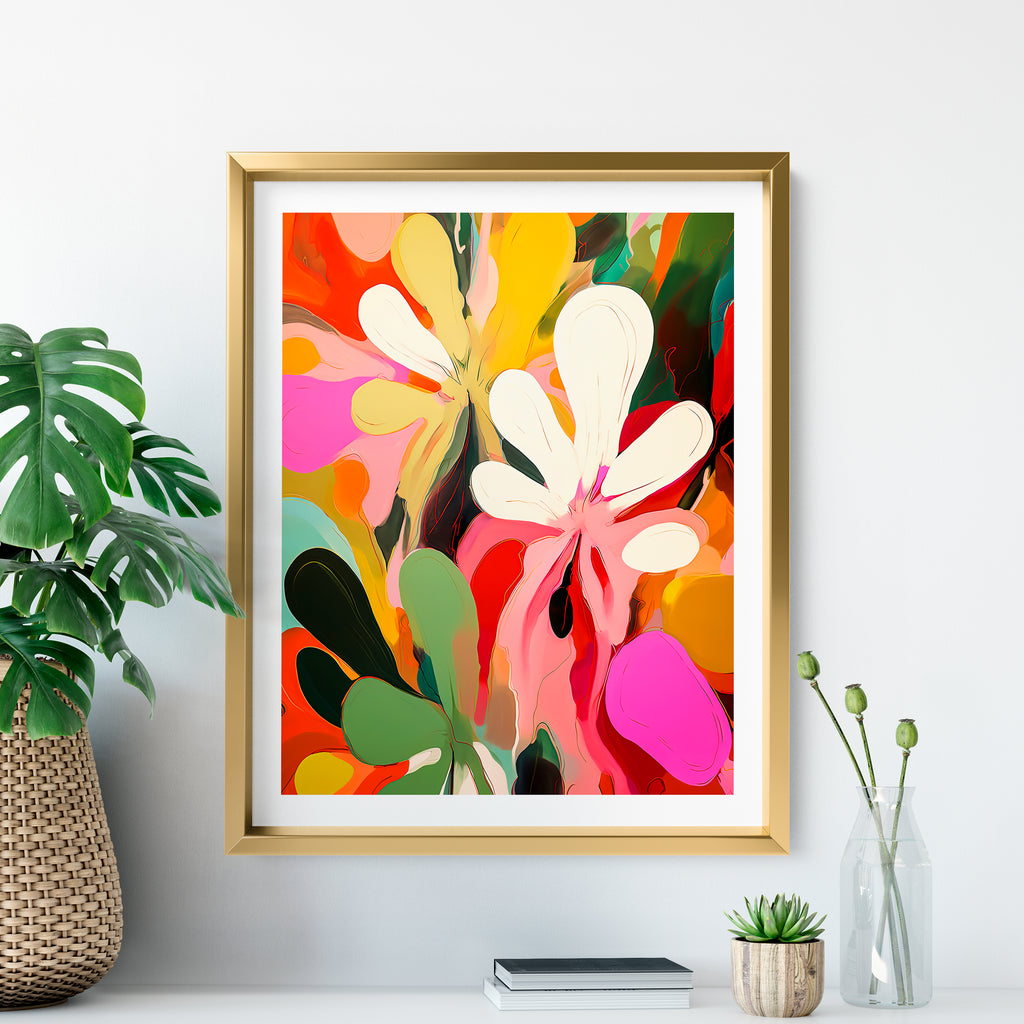 AI Art Print No. 1 - Abstract Floral
