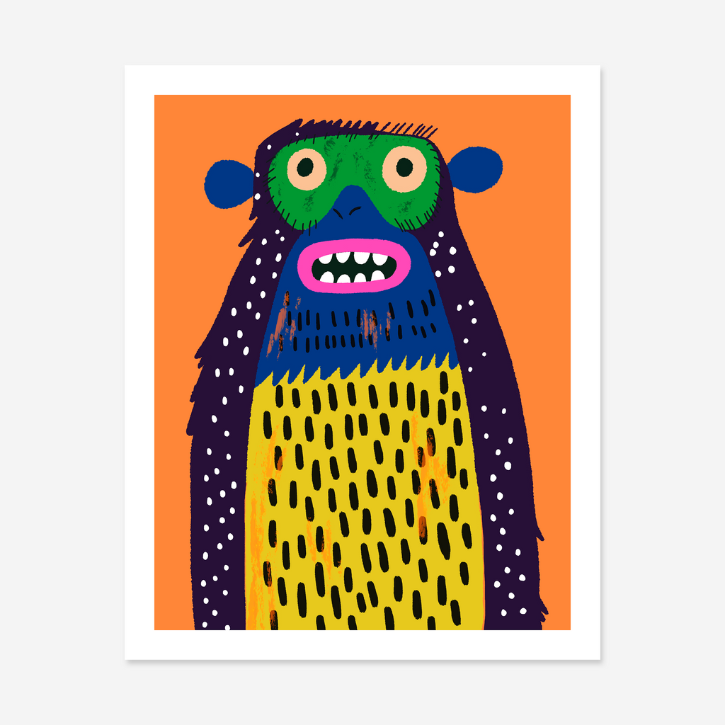 Monty the Woollybooger Art Print