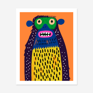 Monty the Woollybooger Art Print