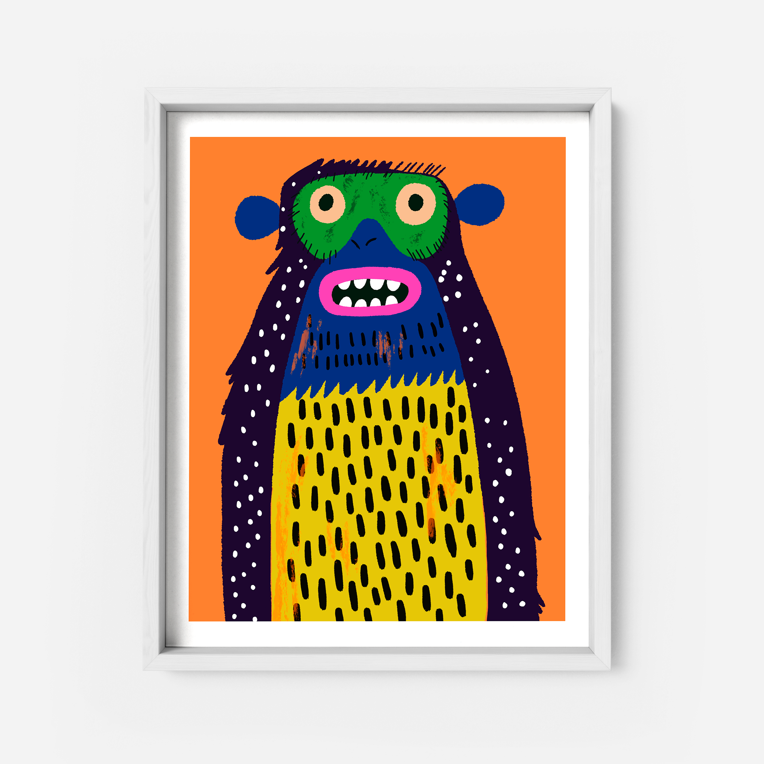 Monty the Woollybooger Art Print