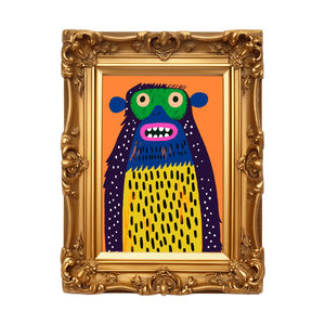 Monty the Woollybooger Art Print