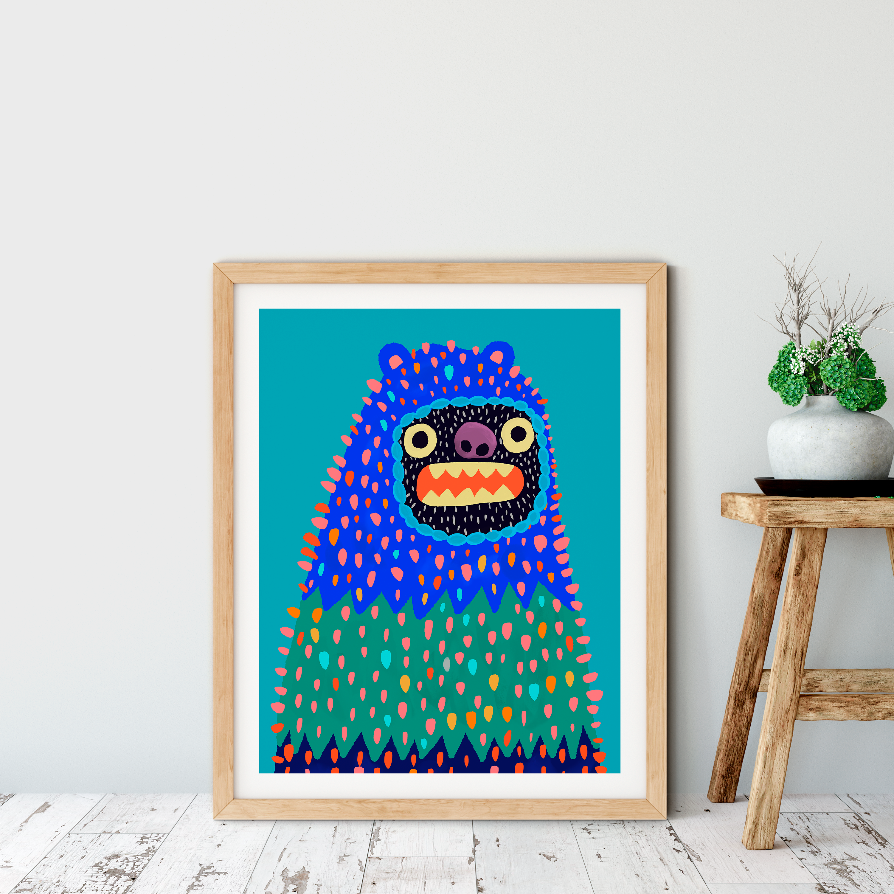 Pokey the Woollybooger Art Print