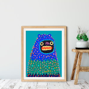 Pokey the Woollybooger Art Print