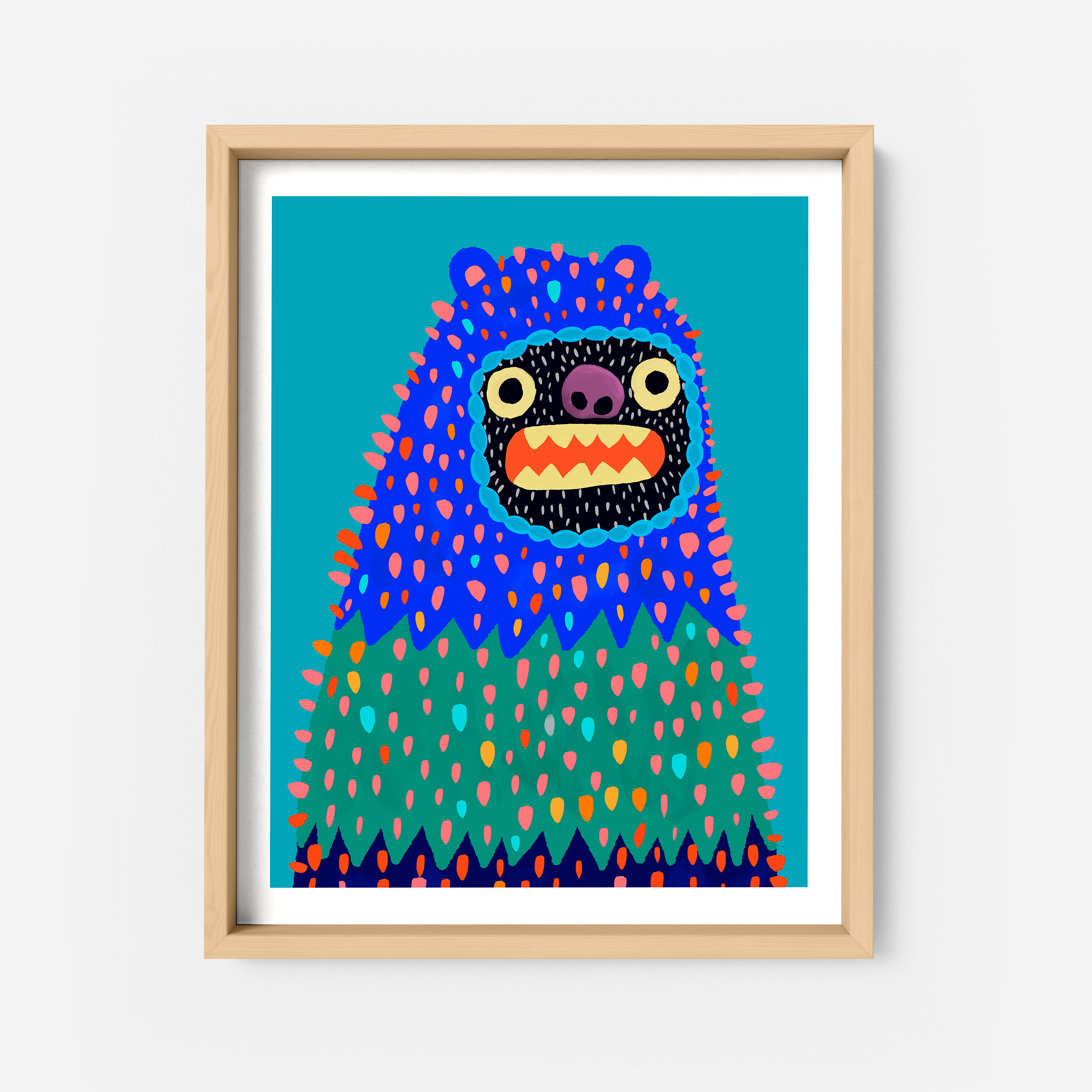 Pokey the Woollybooger Art Print