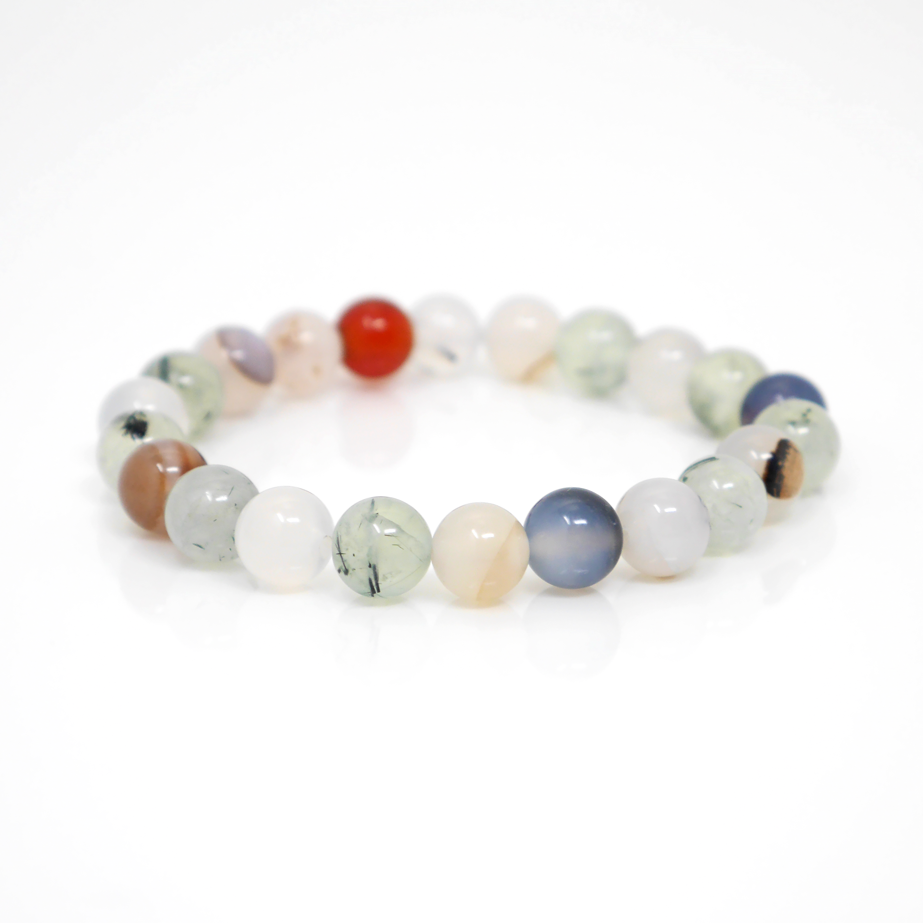 Prehnite & Agate Bracelet