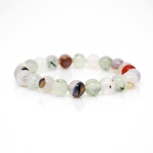 Prehnite & Agate Bracelet