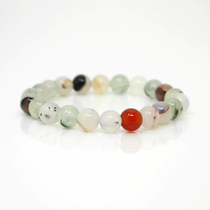 Prehnite & Agate Bracelet