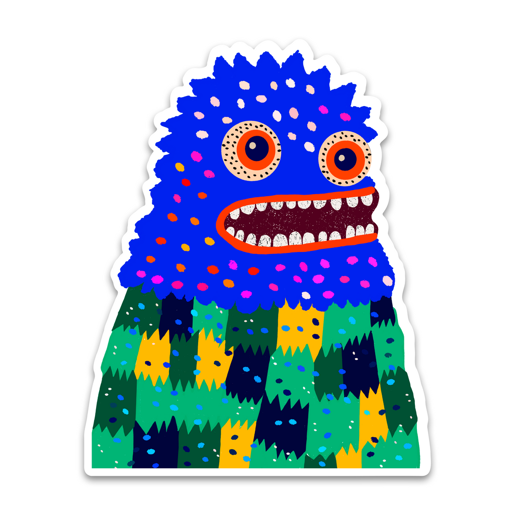 Ralph the Woollybooger Large Monster Sticker