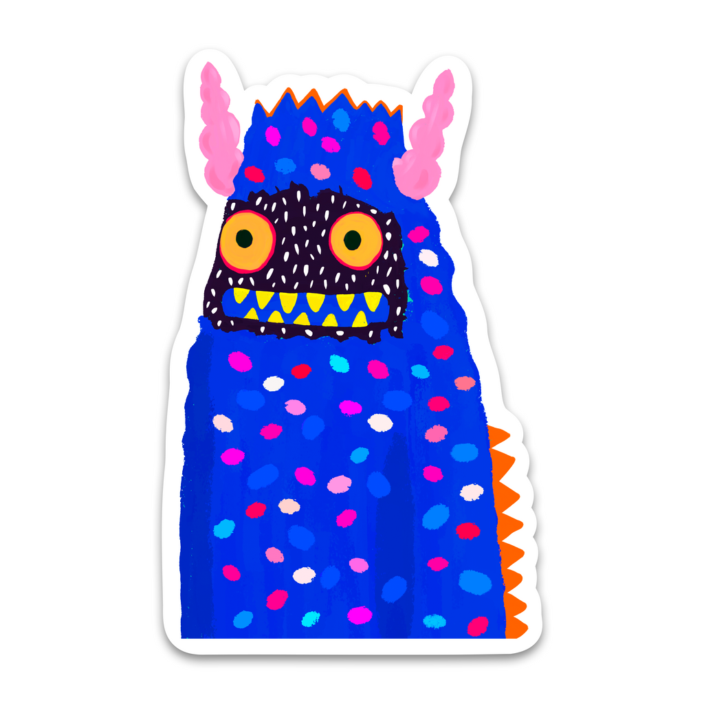 Stuey the Woollybooger Large Monster Sticker