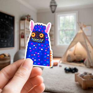 Stuey the Woollybooger Large Monster Sticker