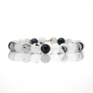 Tourmalated Quartz Gemstone Bracelet