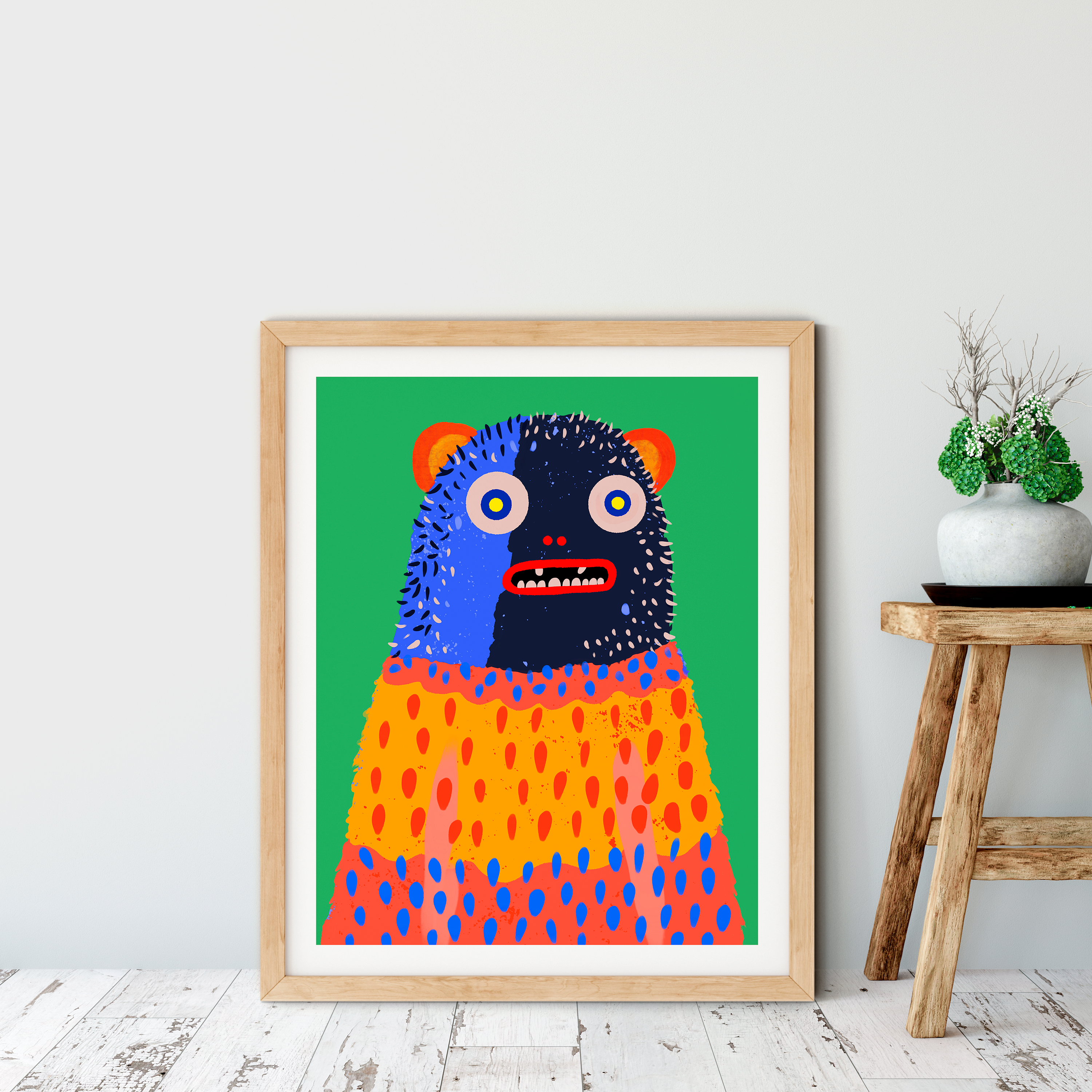 Wally the Woollybooger Art Print
