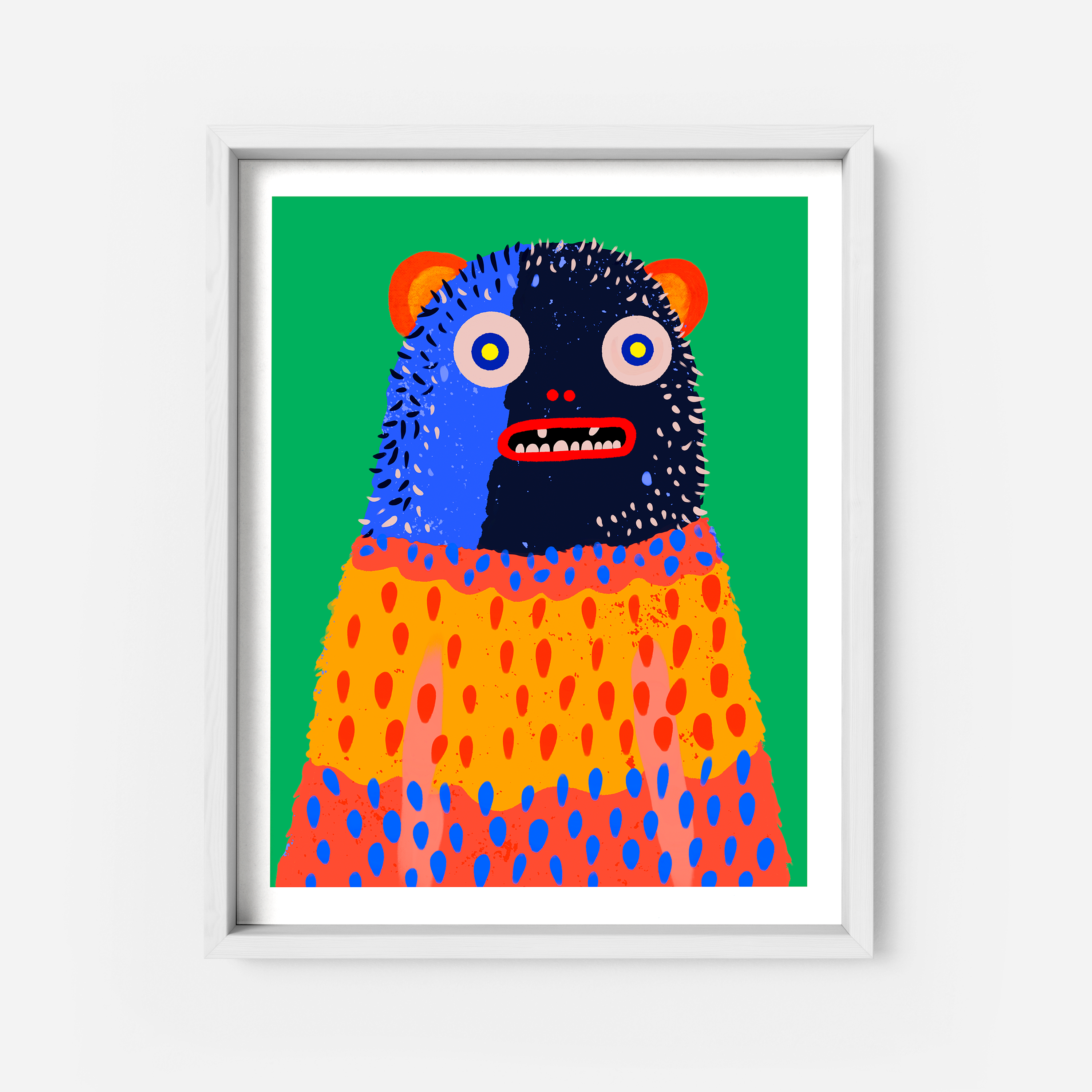 Wally the Woollybooger Art Print