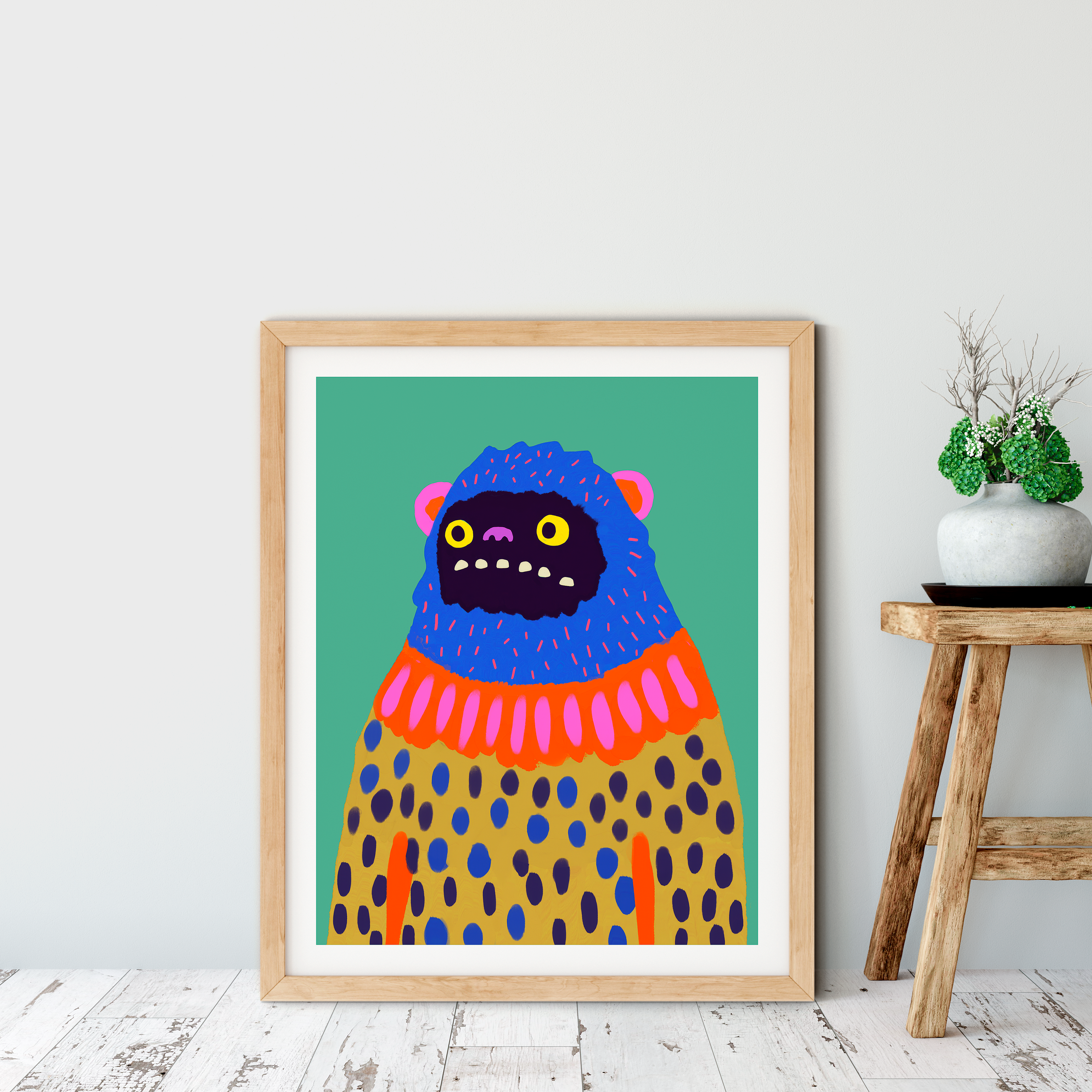 Zeke the Woollybooger Art Print