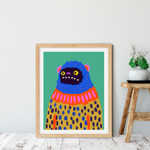 Zeke the Woollybooger Art Print