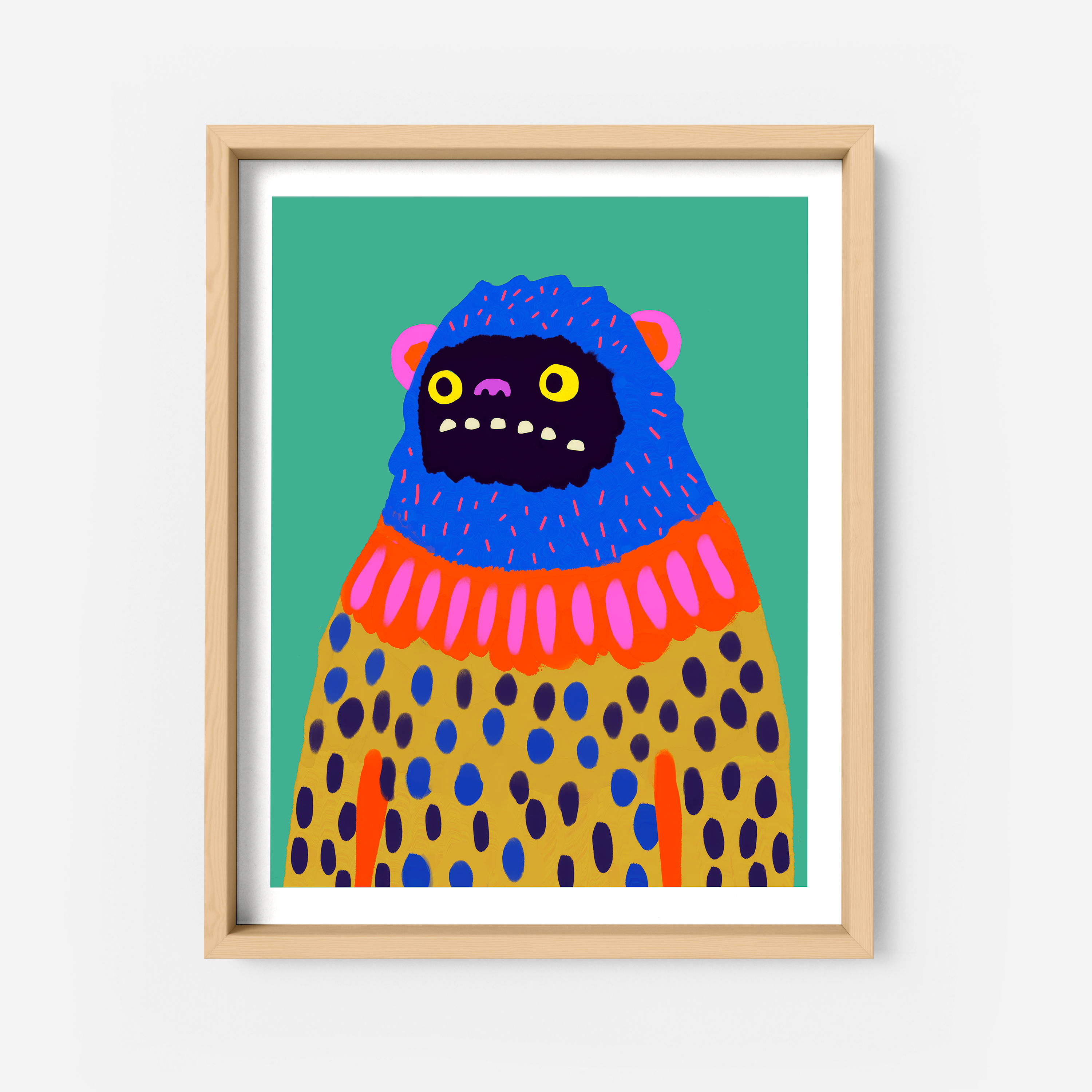 Zeke the Woollybooger Art Print
