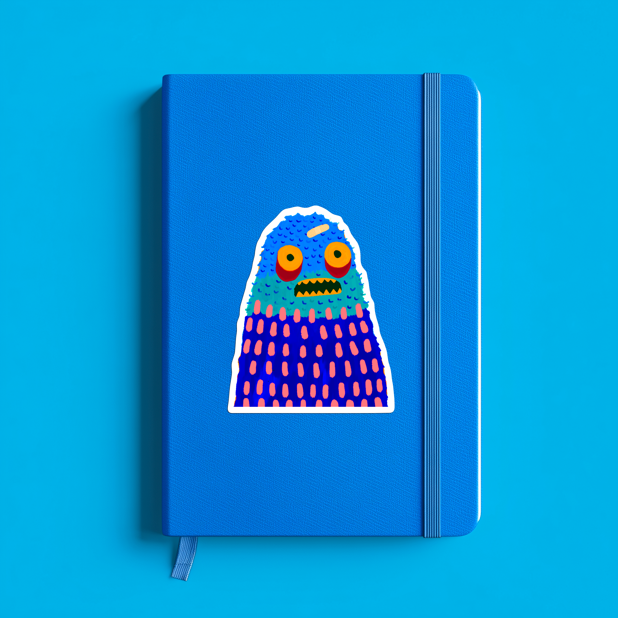 Fred the Woollybooger Large Monster Sticker