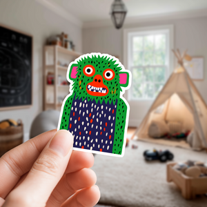 Googie the Woollybooger Large Monster Sticker