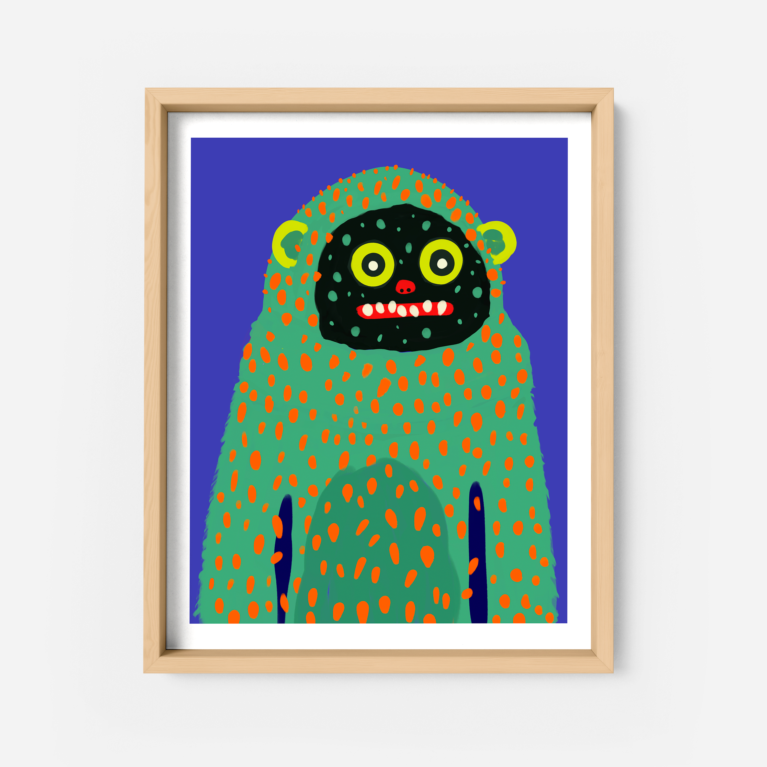 Oskar the Woollybooger Art Print
