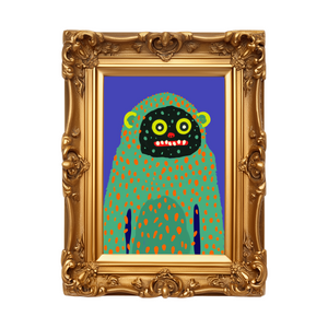 Oskar the Woollybooger Art Print