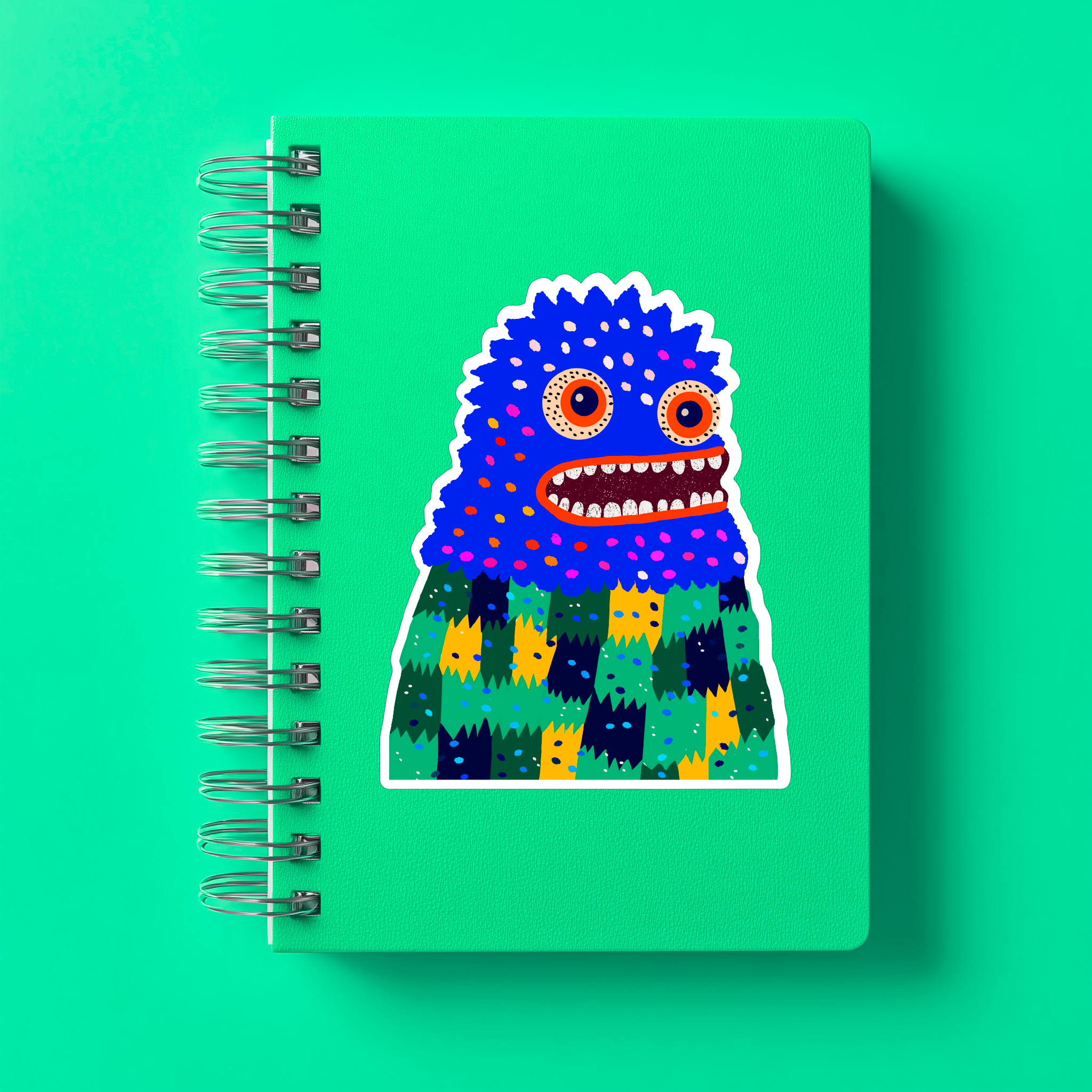 Ralph the Woollybooger Large Monster Sticker