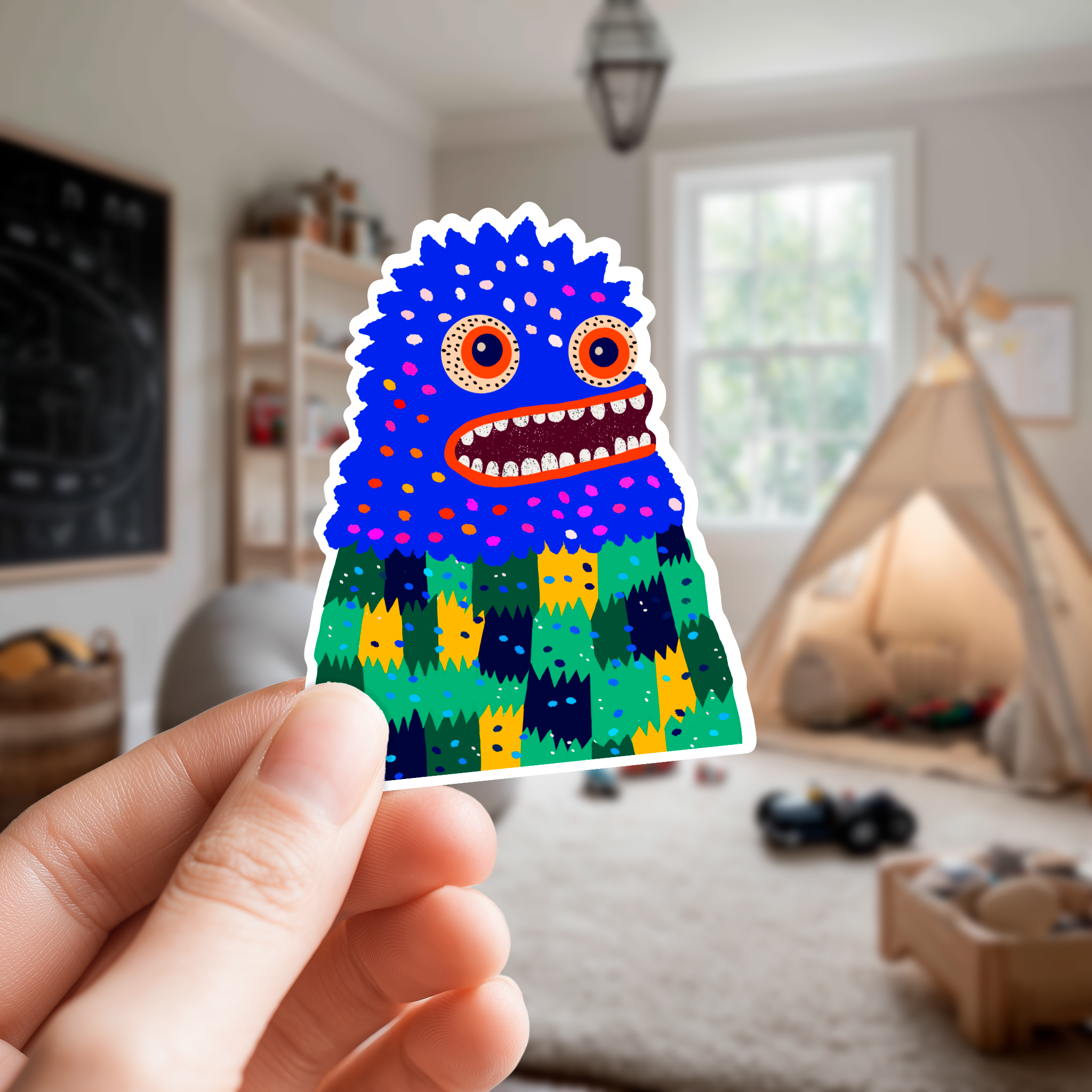 Ralph the Woollybooger Large Monster Sticker
