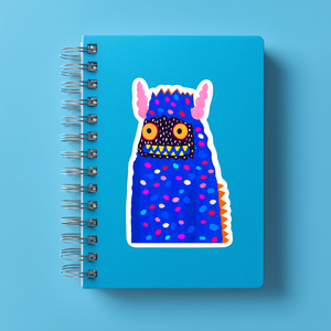 Stuey the Woollybooger Large Monster Sticker