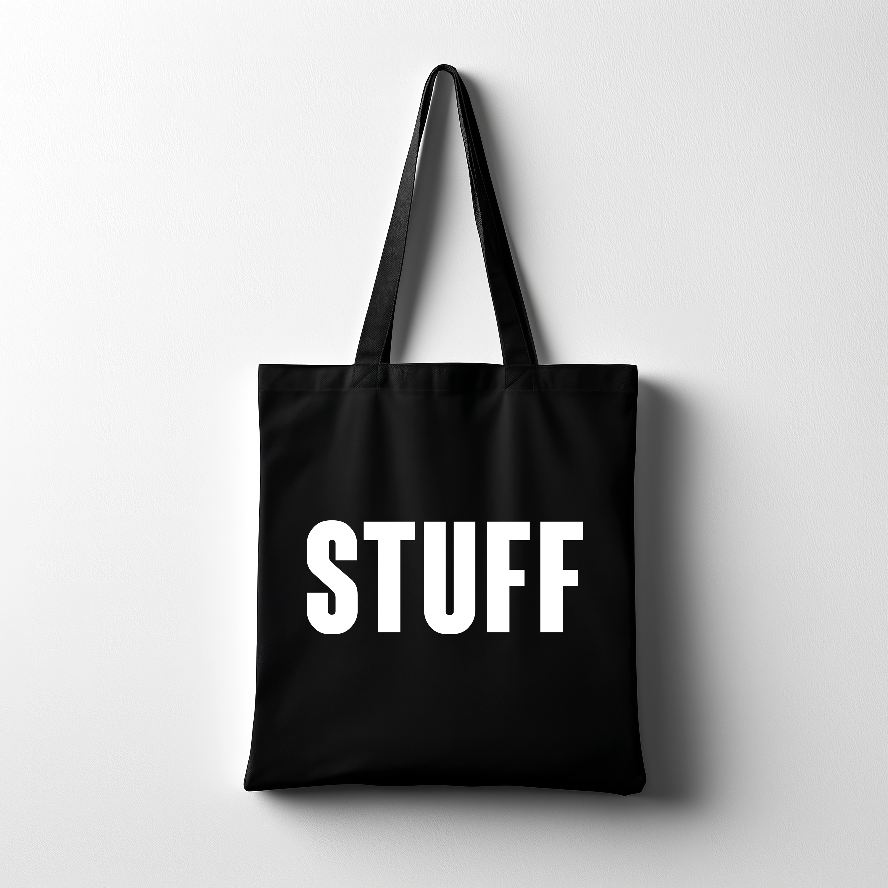 Stuff Black Tote Bag