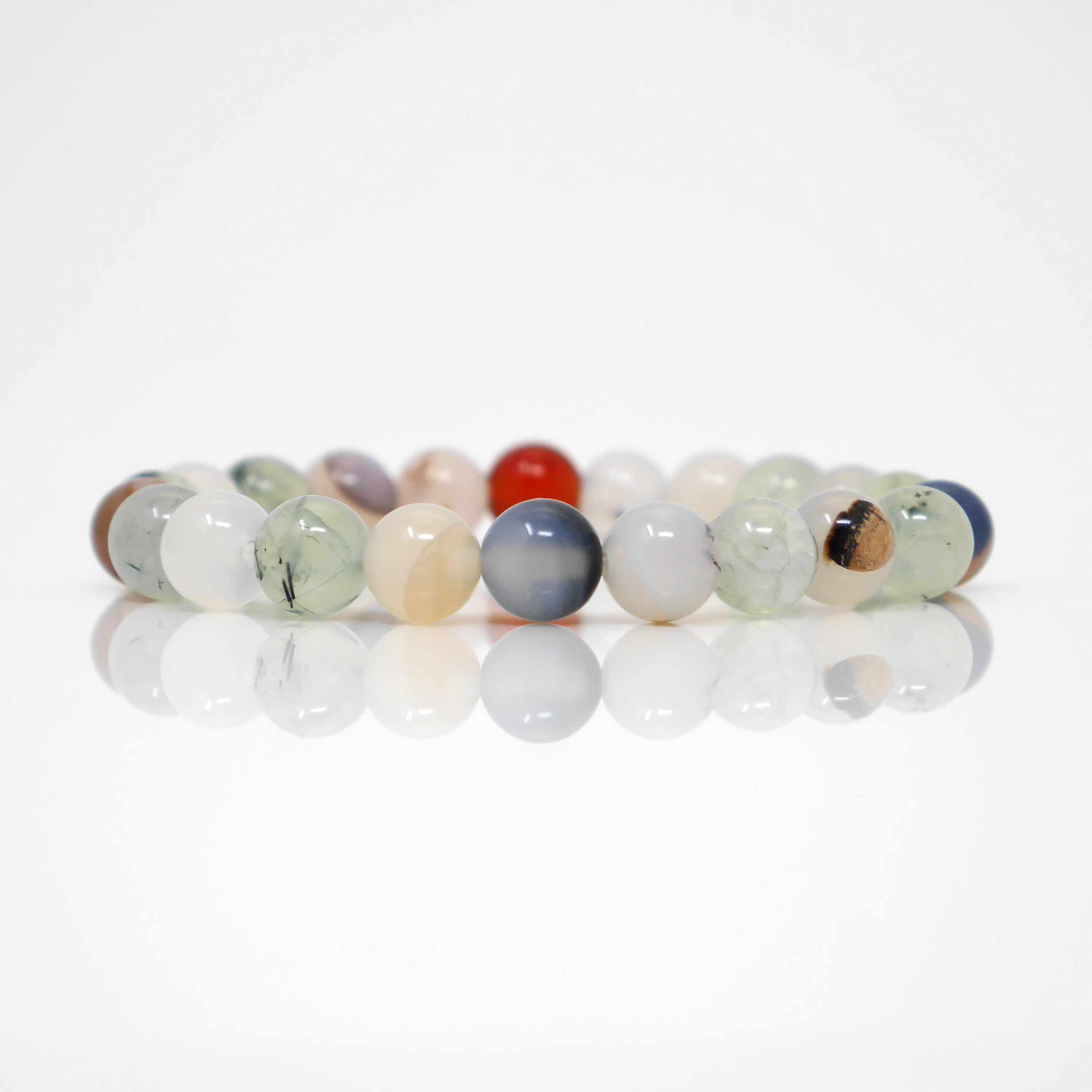 Prehnite & Agate Bracelet