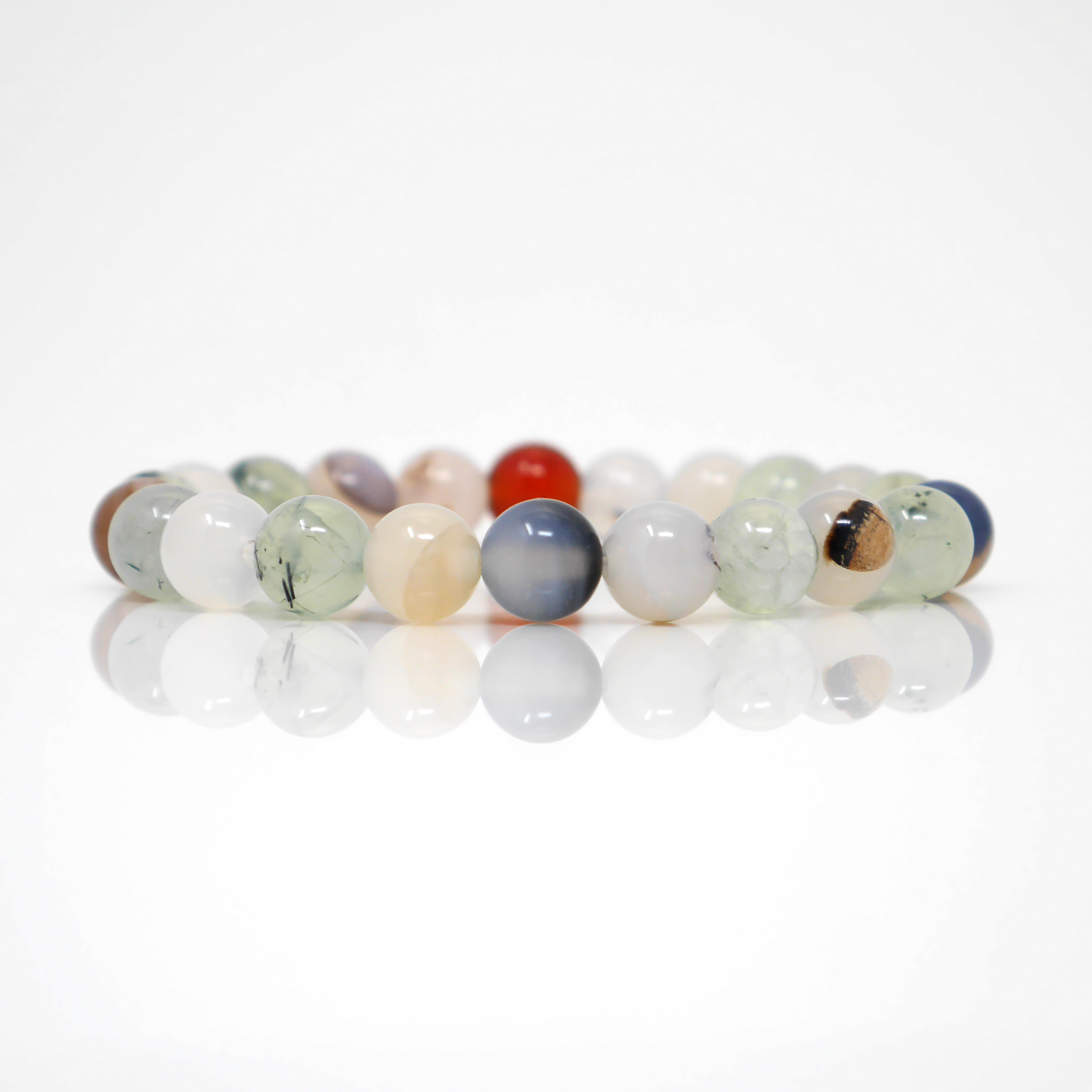 Prehnite & Agate Bracelet