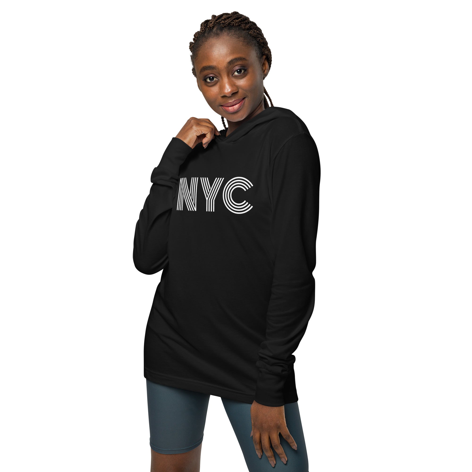 NYC Hooded Long-Sleeve Tee